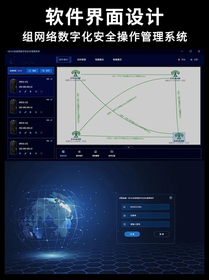 网络数字化安全管理系统软件界面 UI 设计